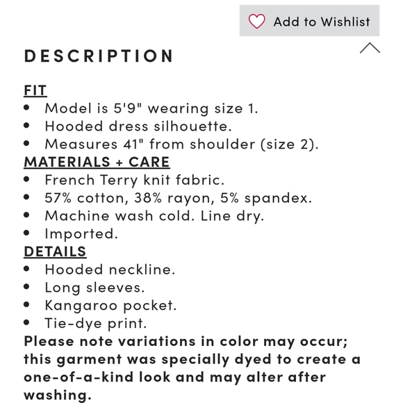 Torrid French Terry Blue & Purple Tie Dye Hoodie Dress NWT - Picture 7 of 10